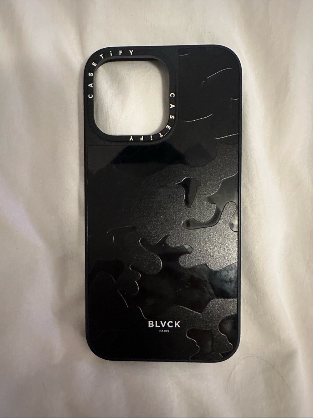 Casetify BLVCK Black Gloss & Matte Camouflage Phone Case